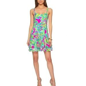 Lilly Pulitzer Pink Shady Lady Morgana Dress Size 0